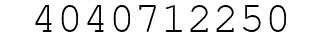 Number 4040712250.