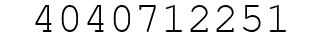 Number 4040712251.