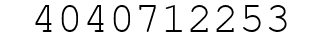 Number 4040712253.