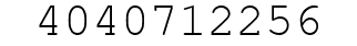 Number 4040712256.
