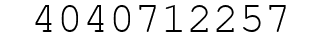 Number 4040712257.