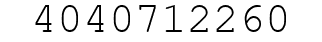 Number 4040712260.