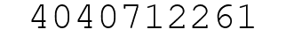 Number 4040712261.