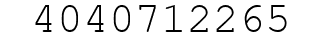 Number 4040712265.