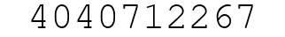 Number 4040712267.