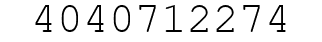 Number 4040712274.