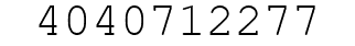 Number 4040712277.