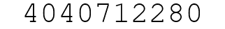 Number 4040712280.