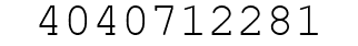 Number 4040712281.