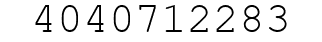 Number 4040712283.