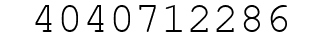 Number 4040712286.