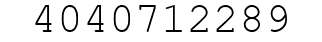 Number 4040712289.