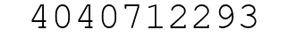 Number 4040712293.