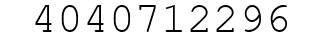 Number 4040712296.