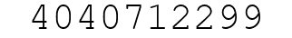Number 4040712299.