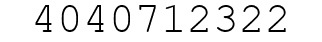 Number 4040712322.