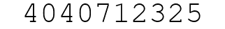 Number 4040712325.