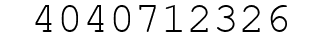 Number 4040712326.