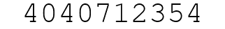 Number 4040712354.