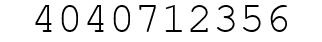 Number 4040712356.