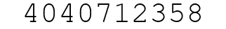 Number 4040712358.