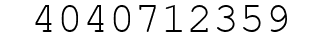 Number 4040712359.