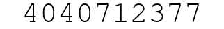 Number 4040712377.