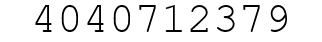 Number 4040712379.