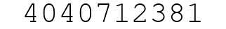 Number 4040712381.