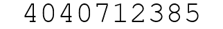 Number 4040712385.