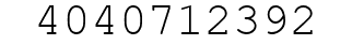Number 4040712392.