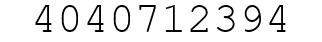 Number 4040712394.