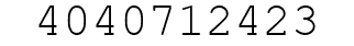 Number 4040712423.
