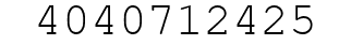 Number 4040712425.