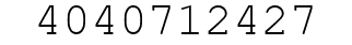 Number 4040712427.