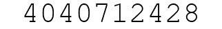 Number 4040712428.