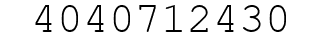Number 4040712430.