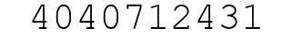 Number 4040712431.