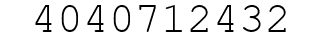 Number 4040712432.