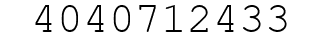 Number 4040712433.