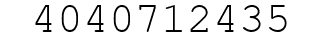 Number 4040712435.