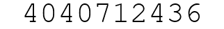 Number 4040712436.
