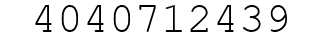 Number 4040712439.