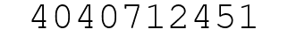 Number 4040712451.