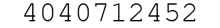 Number 4040712452.