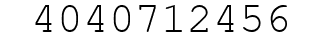 Number 4040712456.
