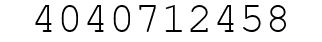 Number 4040712458.