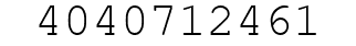 Number 4040712461.