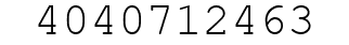 Number 4040712463.
