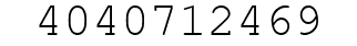 Number 4040712469.